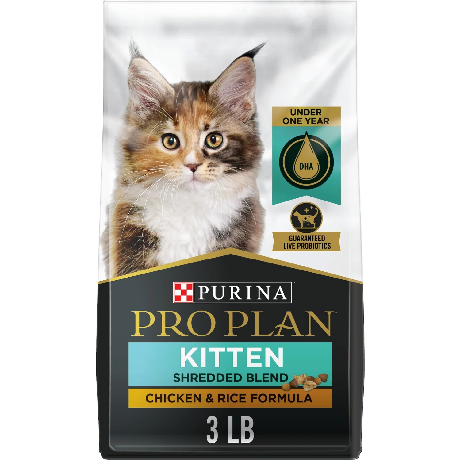Purina Pro Plan Kitten Shredded Blend Chicken & Rice Formula Dry Cat Food 3 Purina Pro Plan Kitten Shredded Blend Chicken & Rice Formula Dry Cat Food
