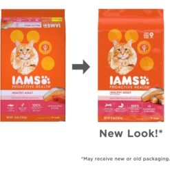 Iams ProActive Health Salmon Recipe Adult Dry Cat Food -PurePet Bites Shop 148007 PT2. AC SS1800 V1609947767