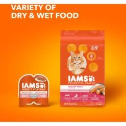 Iams ProActive Health Salmon Recipe Adult Dry Cat Food -PurePet Bites Shop 148007 PT8. AC SS1800 V1609949868