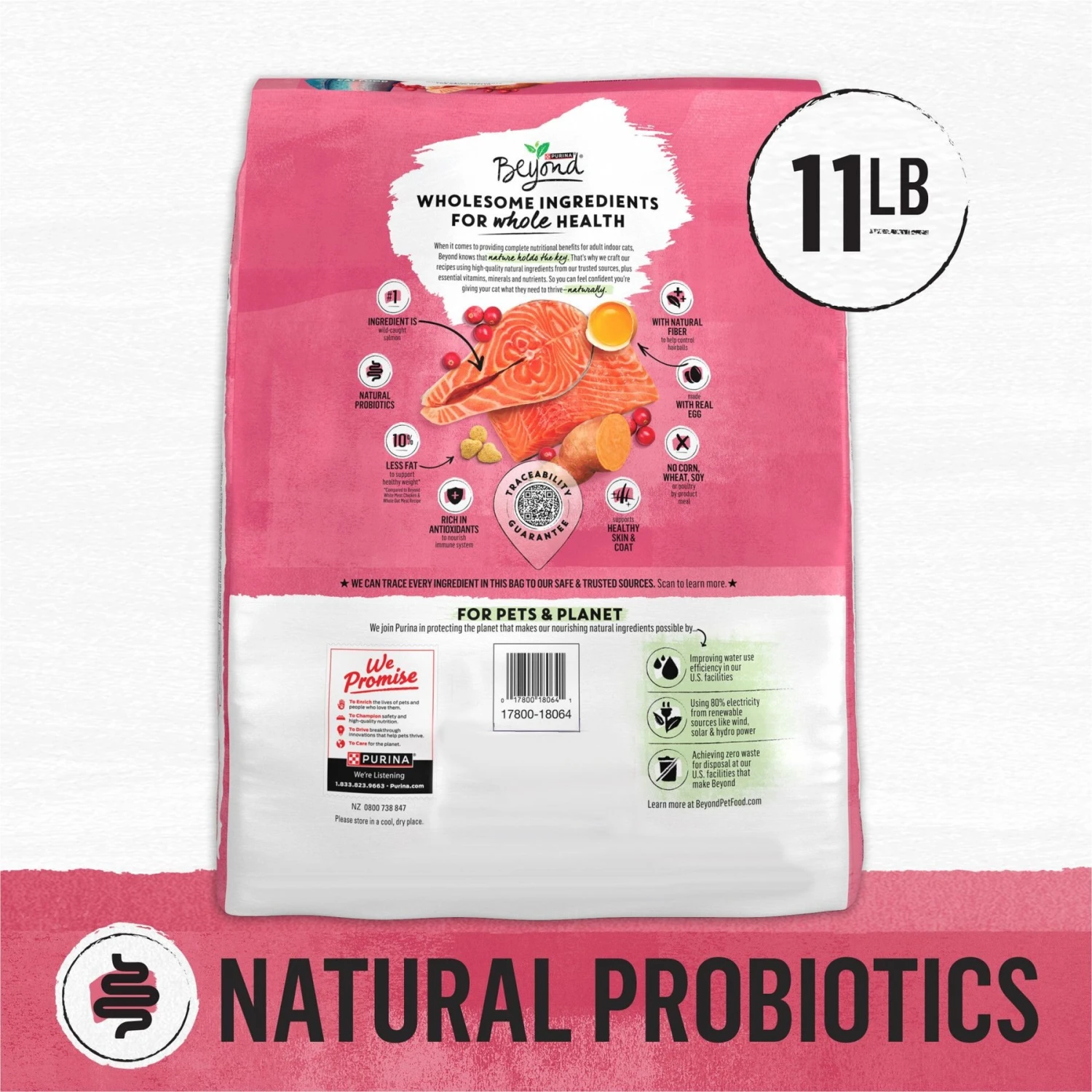 Purina Beyond Simply Indoor Wild-Caught Salmon, Egg & Sweet Potato Recipe Grain-Free Dry Cat Food 4 Purina Beyond Simply Indoor Wild-Caught Salmon, Egg & Sweet Potato Recipe Grain-Free Dry Cat Food - Image 2