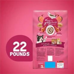 Friskies Gravy Swirlers Chicken & Salmon Flavor Dry Cat Food -PurePet Bites Shop 148060 PT1. AC SS1800 V1700157765