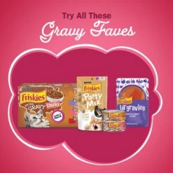 Friskies Gravy Swirlers Chicken & Salmon Flavor Dry Cat Food -PurePet Bites Shop 148060 PT5. AC SS1800 V1700157199