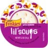 Friskies Lil' Soups With Shrimp In A Velvety Chicken Broth Lickable Cat Food Topper -PurePet Bites Shop 148068 MAIN. AC SS1800 V1695677504