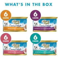 Fancy Feast Creamy Delights Variety Pack Canned Cat Food -PurePet Bites Shop 148169 PT1. AC SS1800 V1529416678