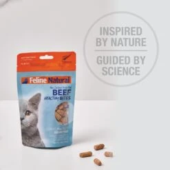 Feline Natural Beef Healthy Bites Grain-Free Freeze-Dried Cat Treats, 1.76-oz Bag -PurePet Bites Shop 149476 PT6. AC SS1800 V1693237894