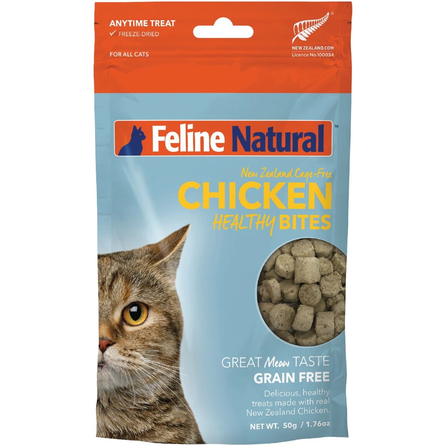 Feline Natural Chicken Healthy Bites Grain-Free Freeze-Dried Cat Treats, 1.76-oz Bag 3 Feline Natural Chicken Healthy Bites Grain-Free Freeze-Dried Cat Treats, 1.76-oz Bag