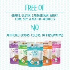 Weruva Slide N' Serve Jeopurrdy Licious Chicken Dinner Pate Grain-Free Cat Food Pouches -PurePet Bites Shop 149522 PT3. AC SS1800 V1674161484