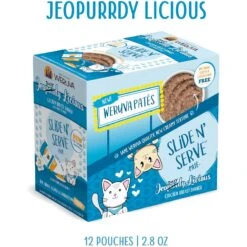 Weruva Slide N' Serve Jeopurrdy Licious Chicken Dinner Pate Grain-Free Cat Food Pouches -PurePet Bites Shop 149522 PT7. AC SS1800 V1674234737