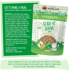 Weruva Slide N' Serve Let's Make A Meal Lamb & Mackerel Dinner Pate Grain-Free Cat Food Pouches -PurePet Bites Shop 149525 PT4. AC SS1800 V1674149985