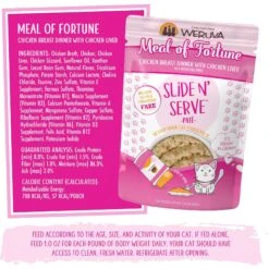 Weruva Slide N' Serve Meal Of Fortune Chicken Breast Dinner With Chicken Liver Pate Grain-Free Cat Food Pouches -PurePet Bites Shop 149531 PT6. AC SS1800 V1674160796