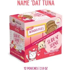Weruva Slide N' Serve Name 'Dat Tuna Tuna Dinner Pate Grain-Free Cat Food Pouches 12 Weruva Slide N' Serve Name 'Dat Tuna Tuna Dinner Pate Grain-Free Cat Food Pouches -PurePet Bites Shop 149534 PT1. AC SS1800 V1674073815