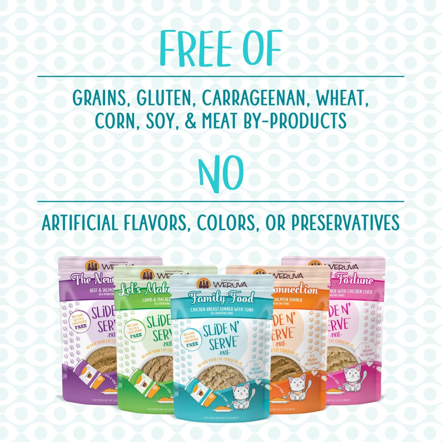 Weruva Slide N' Serve Name 'Dat Tuna Tuna Dinner Pate Grain-Free Cat Food Pouches 6 Weruva Slide N' Serve Name 'Dat Tuna Tuna Dinner Pate Grain-Free Cat Food Pouches - Image 4