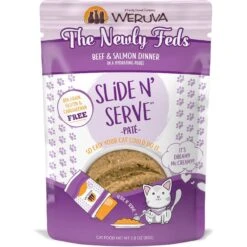 Weruva Slide N' Serve The Newly Feds Beef & Salmon Dinner Pate Grain-Free Cat Food Pouches