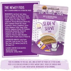Weruva Slide N' Serve The Newly Feds Beef & Salmon Dinner Pate Grain-Free Cat Food Pouches -PurePet Bites Shop 149537 PT6. AC SS1800 V1674151318