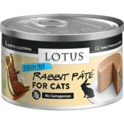 Lotus Rabbit Grain-Free Pate Canned Cat Food