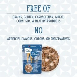 Weruva Cats In The Kitchen 1 If By Land, 2 If By Sea Tuna, Beef & Salmon Recipe Grain-Free Cat Food Pouches -PurePet Bites Shop 149775 PT5. AC SS1800 V1700860045