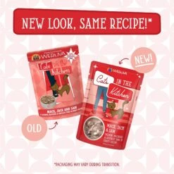 Weruva Cats In The Kitchen Mack, Jack & Sam Salmon, Mackerel & Tuna Recipe Grain-Free Cat Food Pouches -PurePet Bites Shop 149776 PT1. AC SS1800 V1700860046