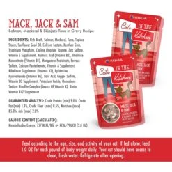 Weruva Cats In The Kitchen Mack, Jack & Sam Salmon, Mackerel & Tuna Recipe Grain-Free Cat Food Pouches -PurePet Bites Shop 149776 PT8. AC SS1800 V1700860153