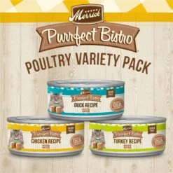 Merrick Purrfect Bistro Poultry Recipes Variety Pack Grain-Free Wet Cat Food -PurePet Bites Shop 150413 PT1. AC SS1800 V1696540847