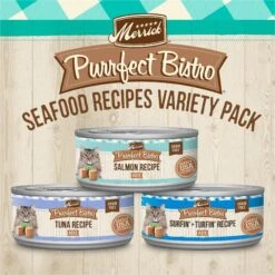 Merrick Purrfect Bistro Seafood Recipes Variety Pack Grain-Free Wet Cat Food -PurePet Bites Shop 150415 PT1. AC SS1800 V1696540963