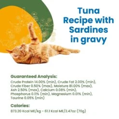 Almo Nature HQS Complete Tuna With Sardine Grain-Free Canned Cat Food -PurePet Bites Shop 150651 PT4. AC SS1800 V1632848803