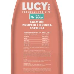 Lucy Pet Products Formulas For Life Salmon, Pumpkin & Quinoa Formula Grain-Free Dry Cat Food -PurePet Bites Shop 151358 PT8. AC SS1800 V1581698301