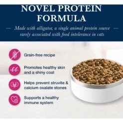 Blue Buffalo Natural Veterinary Diet NP Novel Protein Alligator Grain-Free Dry Cat Food 13 Blue Buffalo Natural Veterinary Diet NP Novel Protein Alligator Grain-Free Dry Cat Food -PurePet Bites Shop 152866 PT2. AC SS1800 V1703091328