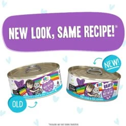 BFF OMG Best Day Eva! Beef & Salmon Dinner In Gravy Grain-Free Canned Cat Food -PurePet Bites Shop 154841 PT8. AC SS1800 V1646866909