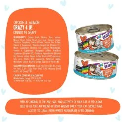 BFF OMG Crazy 4 U! Chicken & Salmon Dinner In Gravy Grain-Free Canned Cat Food -PurePet Bites Shop 154843 PT6. AC SS1800 V1646875651