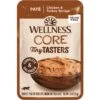 Wellness CORE Tiny Tasters Chicken & Turkey Pate Grain-Free Cat Food Pouches -PurePet Bites Shop 155322 MAIN. AC SS1800 V1695828592