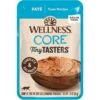 Wellness CORE Tiny Tasters Tuna Pate Grain-Free Cat Food Pouches -PurePet Bites Shop 155324 MAIN. AC SS1800 V1695828586