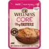 Wellness CORE Tiny Tasters Duck Pate Grain-Free Cat Food Pouches -PurePet Bites Shop 155326 MAIN. AC SS1800 V1695828588