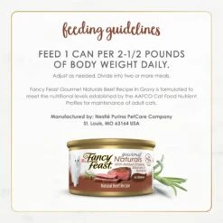 Fancy Feast Gourmet Naturals Beef Recipe In Gravy Canned Cat Food -PurePet Bites Shop 155537 PT7. AC SS1800 V1677103598