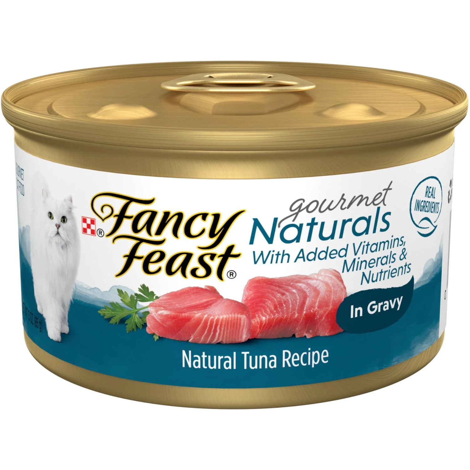 Fancy Feast Gourmet Naturals Tuna Recipe In Gravy Canned Cat Food 3 Fancy Feast Gourmet Naturals Tuna Recipe In Gravy Canned Cat Food