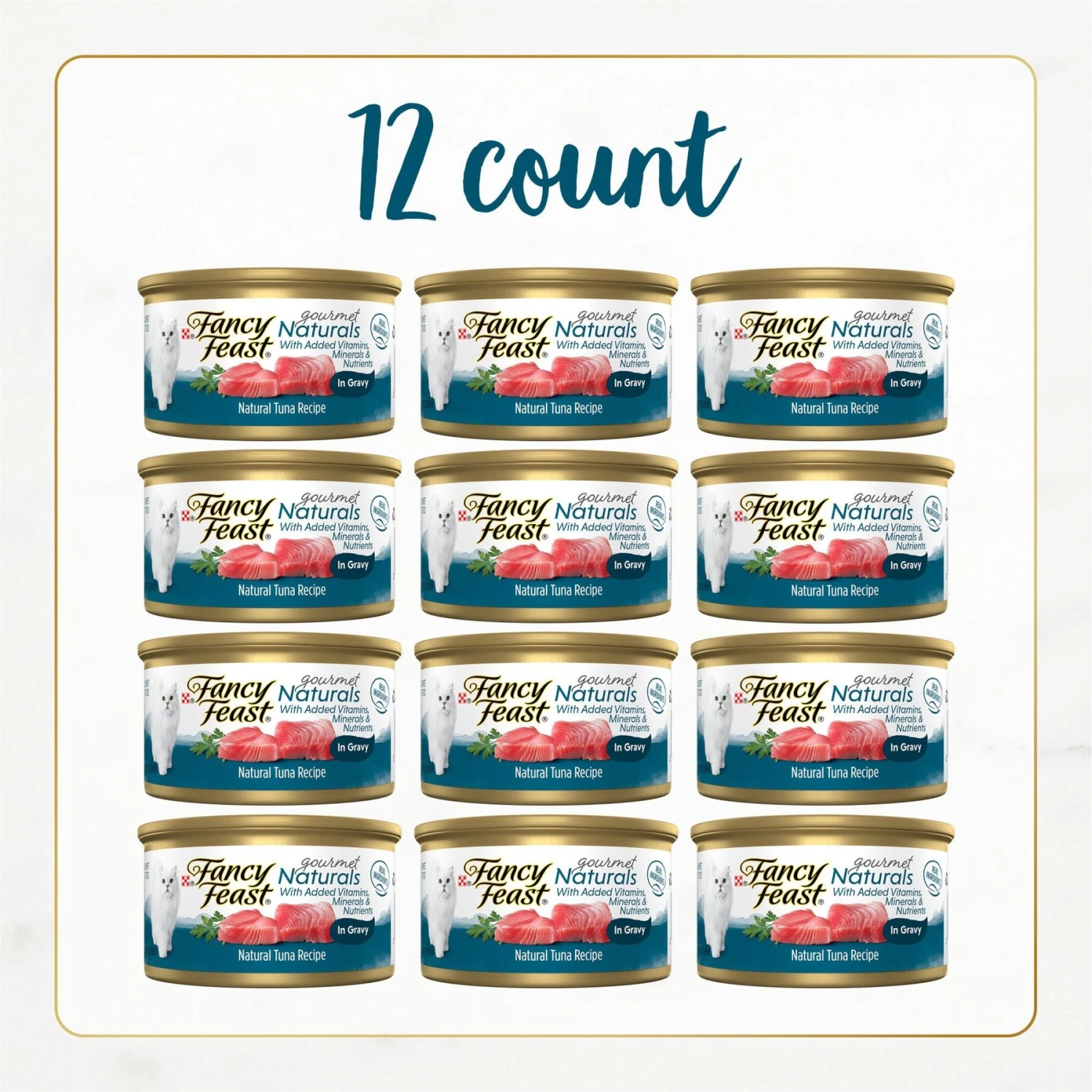 Fancy Feast Gourmet Naturals Tuna Recipe In Gravy Canned Cat Food 4 Fancy Feast Gourmet Naturals Tuna Recipe In Gravy Canned Cat Food - Image 2