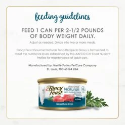 Fancy Feast Gourmet Naturals Tuna Recipe In Gravy Canned Cat Food 18 Fancy Feast Gourmet Naturals Tuna Recipe In Gravy Canned Cat Food -PurePet Bites Shop 155539 PT7. AC SS1800 V1677102920