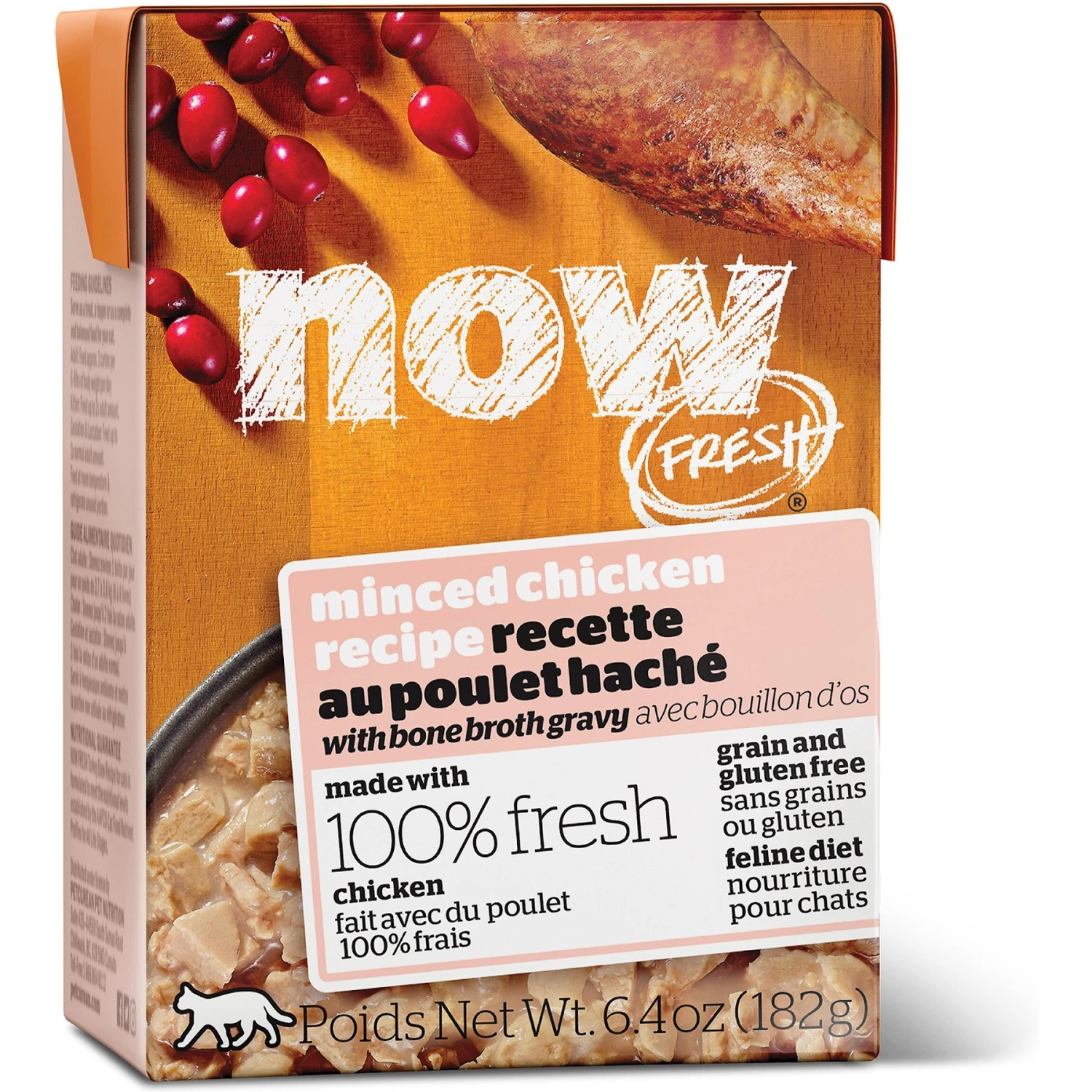Now Fresh Grain-Free Minced Chicken Recipe Wet Cat Food 3 Now Fresh Grain-Free Minced Chicken Recipe Wet Cat Food