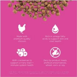 Go! Solutions Skin + Coat Care Chicken Recipe Dry Cat Food -PurePet Bites Shop 157012 PT2. AC SS1800 V1638837458