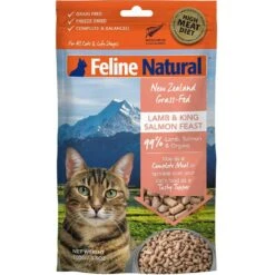 PurePet Bites Shop 25 Feline Natural Lamb & King Salmon Feast Grain-Free Freeze-Dried Cat Food