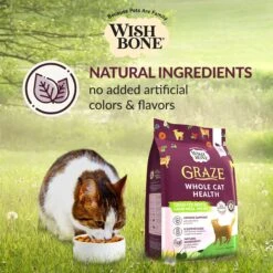 Wishbone Graze New Zealand Beef & Lamb Grain-Free Complete Cat Health Dry Cat Food -PurePet Bites Shop 157491 PT6. AC SS1800 V1702503577
