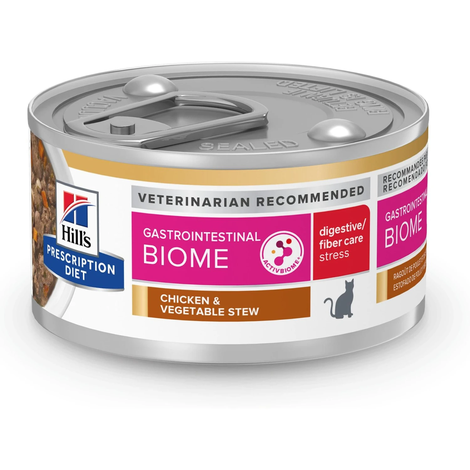 Hill's Prescription Diet Gastrointestinal Biome Chicken & Vegetable Stew Wet Cat Food 3 Hill's Prescription Diet Gastrointestinal Biome Chicken & Vegetable Stew Wet Cat Food