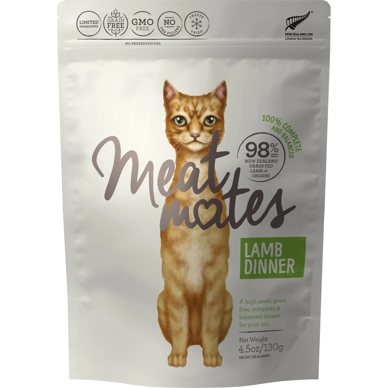 Meat Mates Lamb Dinner Grain-Free Freeze-Dried Cat Food 3 Meat Mates Lamb Dinner Grain-Free Freeze-Dried Cat Food