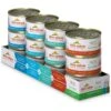 Almo Nature HQS Natural Atlantic Tuna, Mackerel, Chicken & Shrimp, Trout & Tuna Variety Pack Canned Cat Food -PurePet Bites Shop 159923 MAIN. AC SS1800 V1668731384