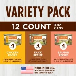 Instinct Original Grain-Free Pate Recipe Variety Pack Wet Canned Cat Food -PurePet Bites Shop 160774 PT3. AC SS1800 V1681227739