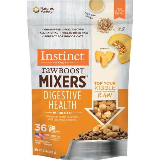 Instinct Freeze-Dried Raw Boost Mixers Grain-Free Digestive Health Recipe Cat Food Topper 3 Instinct Freeze-Dried Raw Boost Mixers Grain-Free Digestive Health Recipe Cat Food Topper -PurePet Bites Shop 160784 MAIN. AC SS1800 V1690552995