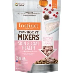 Instinct Freeze-Dried Raw Boost Mixers Grain-Free Skin & Coat Health Recipe Cat Food Topper