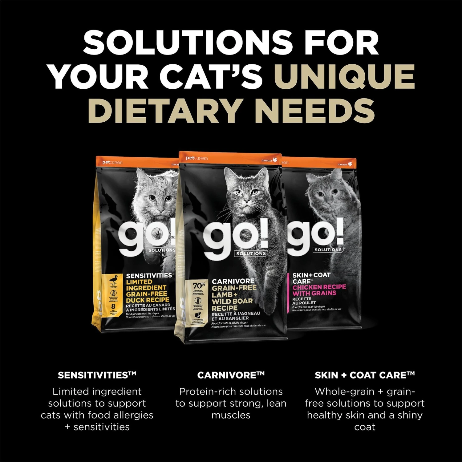 Go! Solutions Carnivore Grain-Free Lamb + Wild Boar Recipe Dry Cat Food 7 Go! Solutions Carnivore Grain-Free Lamb + Wild Boar Recipe Dry Cat Food - Image 5