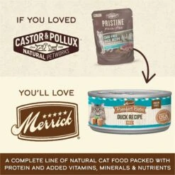 Castor & Pollux Pristine Grain-Free Cage-Free Duck Recipe Morsels In Gravy Cat Food Pouches -PurePet Bites Shop 176639 PT1. AC SS1800 V1702939192