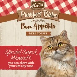 Merrick Purrfect Bistro Bon Appetits Grain-Free Beef Recipe Morsels In Gravy Adult Cat Food Pouches -PurePet Bites Shop 176649 PT1. AC SS1800 V1628556697