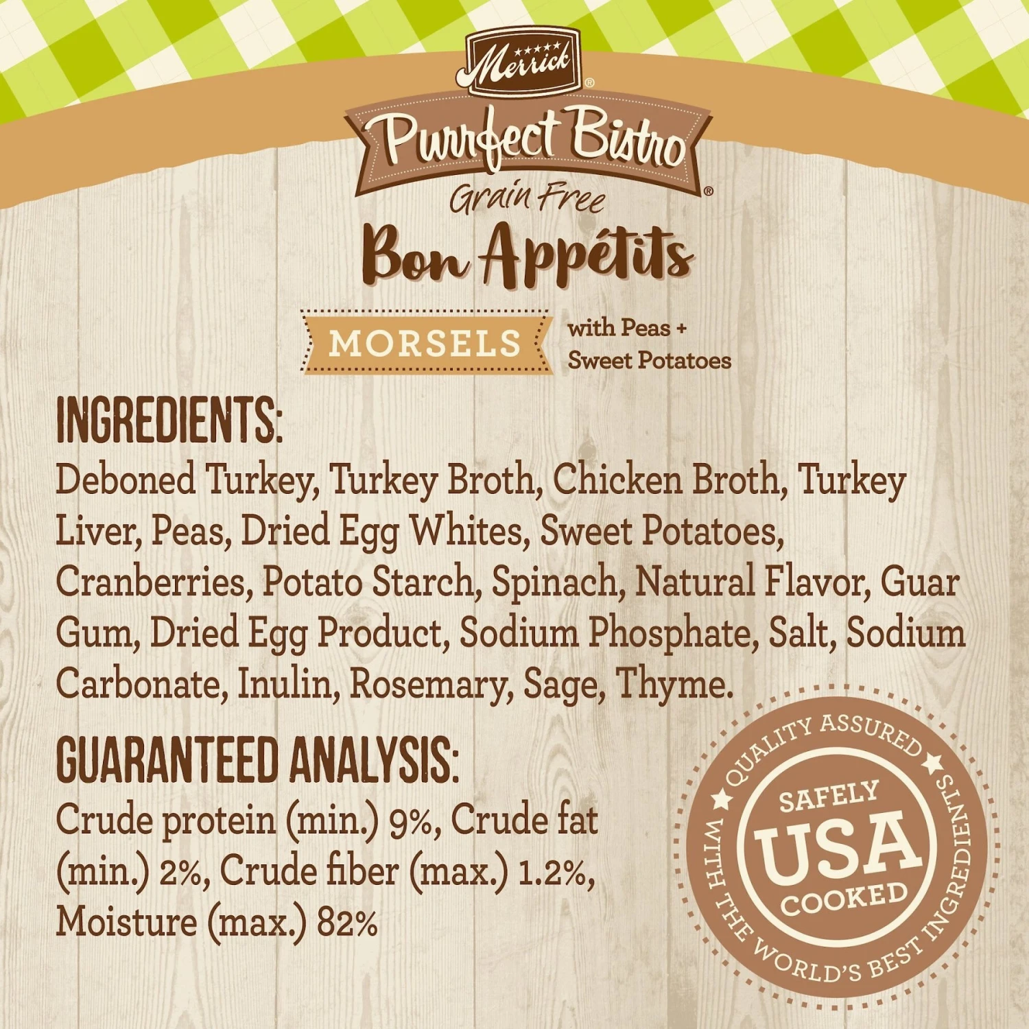 Merrick Purrfect Bistro Bon Appetits Grain-Free Turkey Recipe Morsels In Gravy Adult Cat Food Pouches 6 Merrick Purrfect Bistro Bon Appetits Grain-Free Turkey Recipe Morsels In Gravy Adult Cat Food Pouches - Image 4